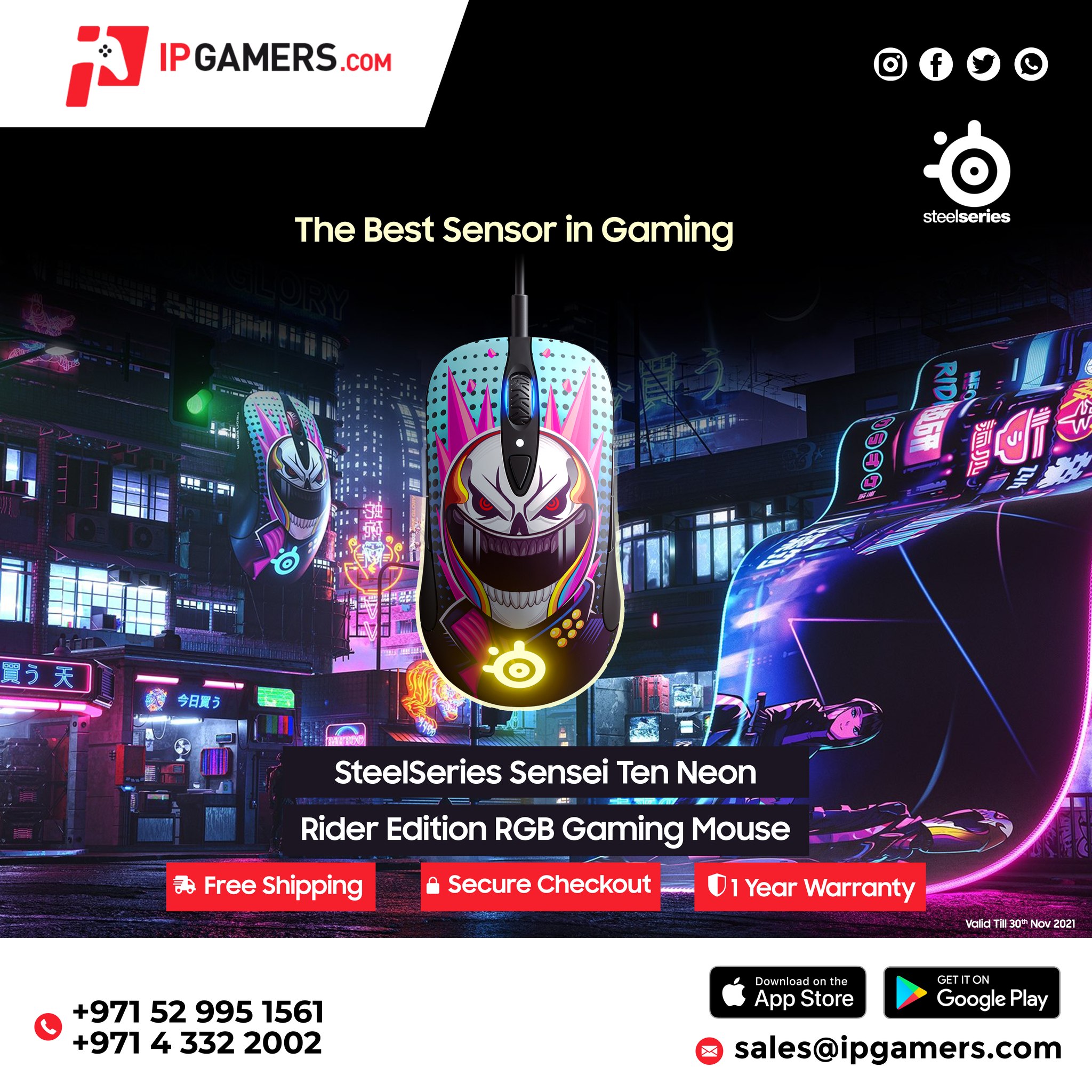 Ipgamers - SteelSeries Sensei Ten Neon Rider Edition RGB Gaming Mouse ...