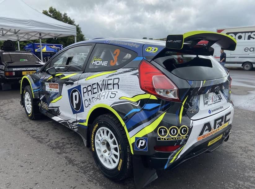 Ap/Art - Scrutiny and car in Parc ferme ready for action in the morning ...
