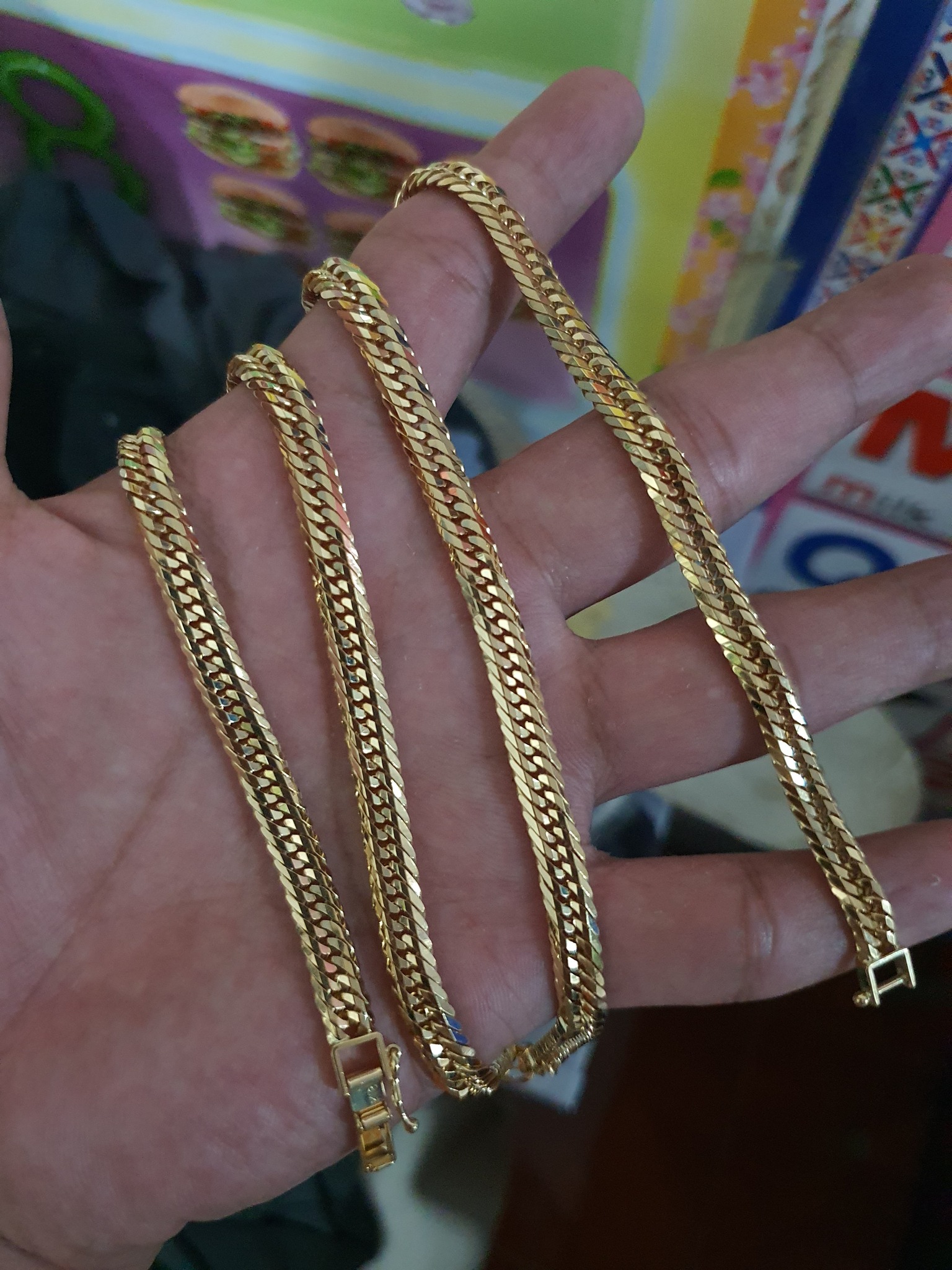 Pre order ?have yours now ??️ K18 japan gold Necklace 6 cut 