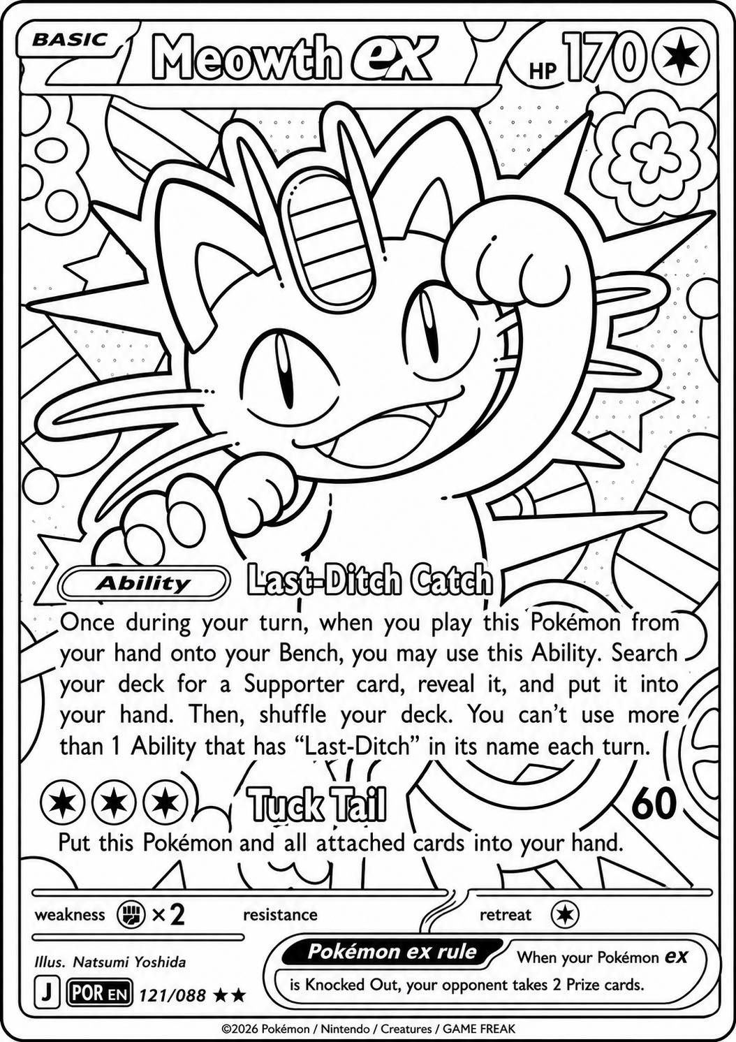 coloring pages of pokemon cards  Book: 150 Beautiful  Coloring for All Fans. Great Gifts for Kids, Boys, Girls, Ages 4-8 Relax & Enjoy by Banks, Anders SA  Free Meowth Coloring Page!