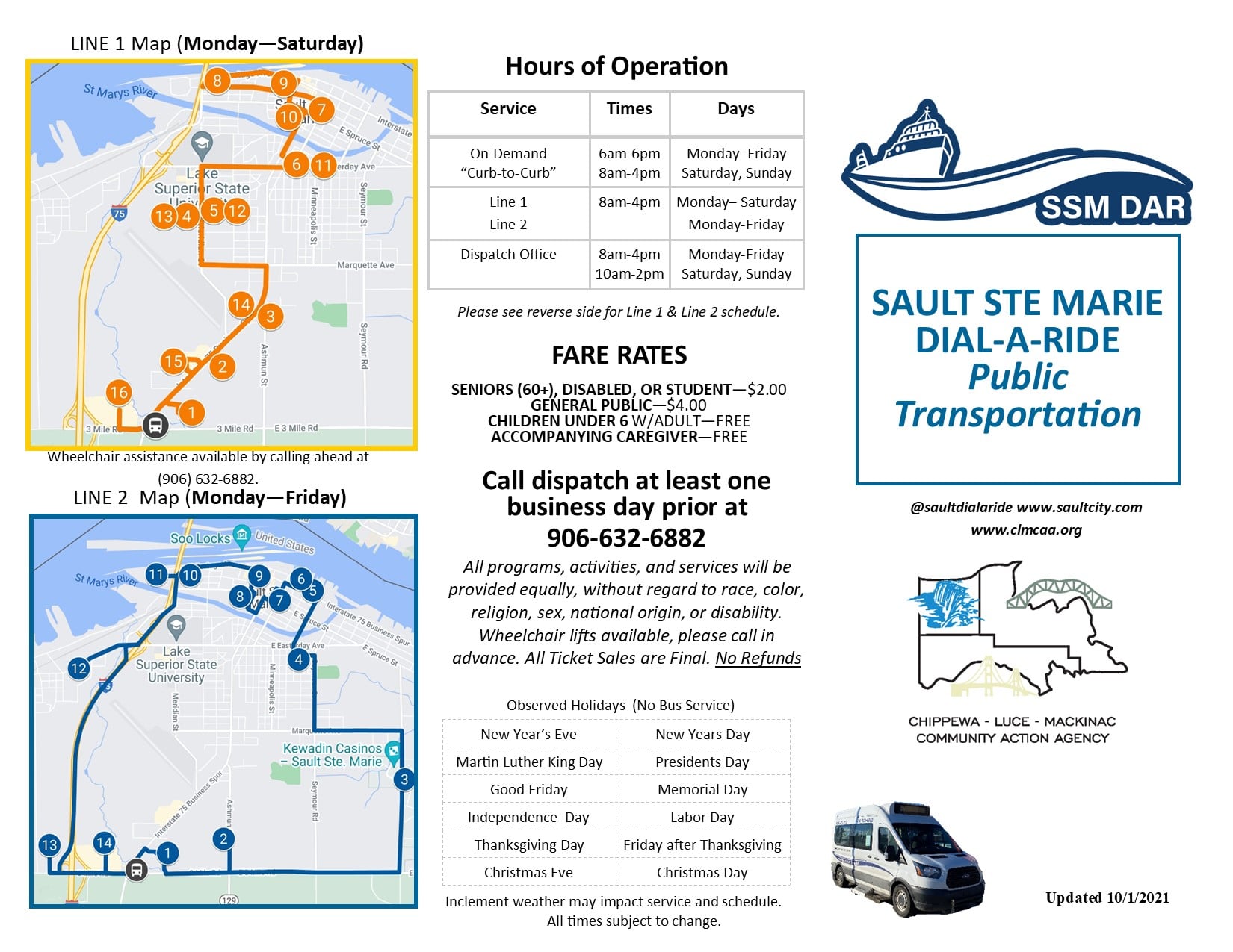 Sault Sainte Marie Dial-A-Ride Transportation | Sault Ste. Marie MI