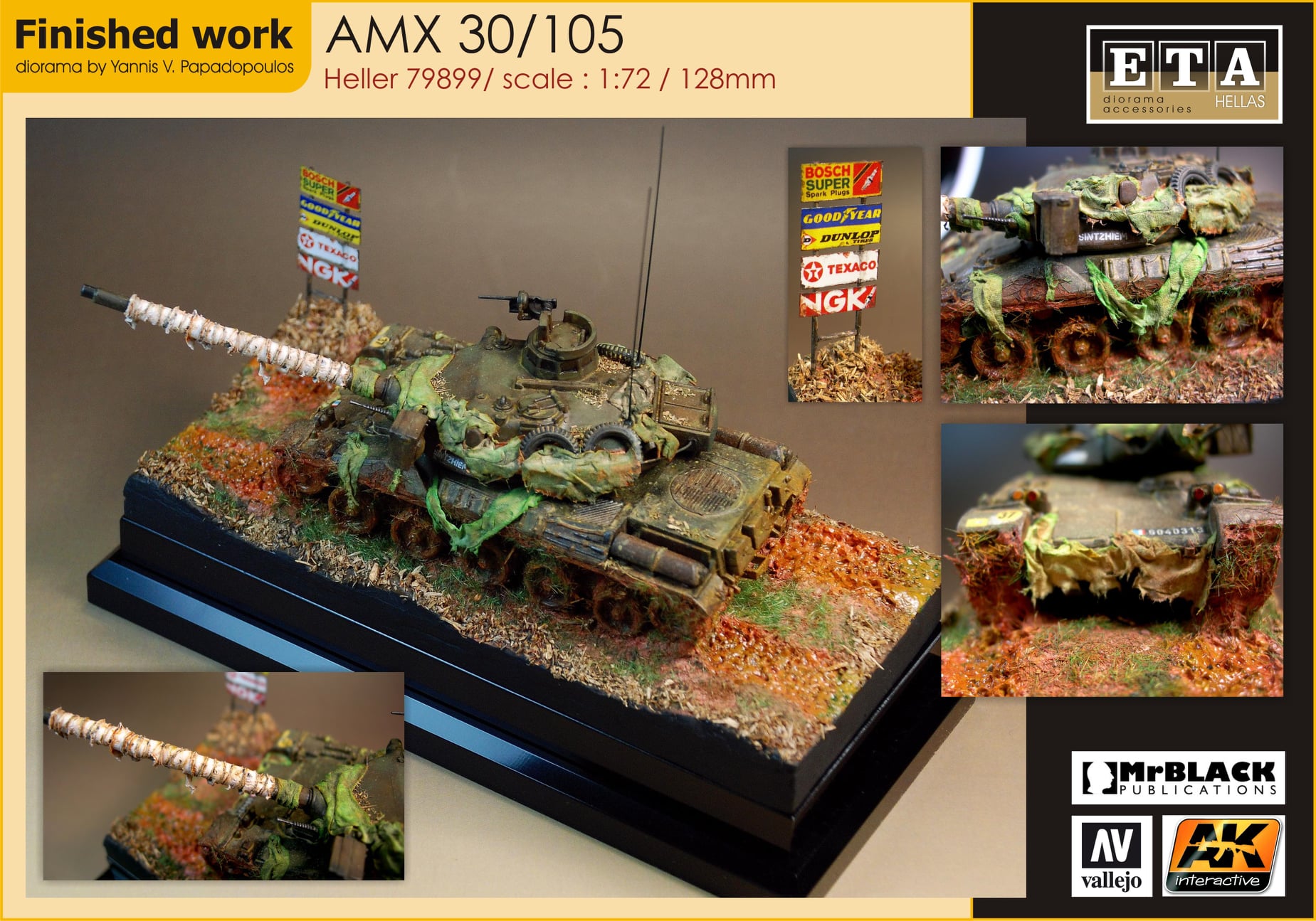 Heller 810 AMX 30 Canon de 105 1/35