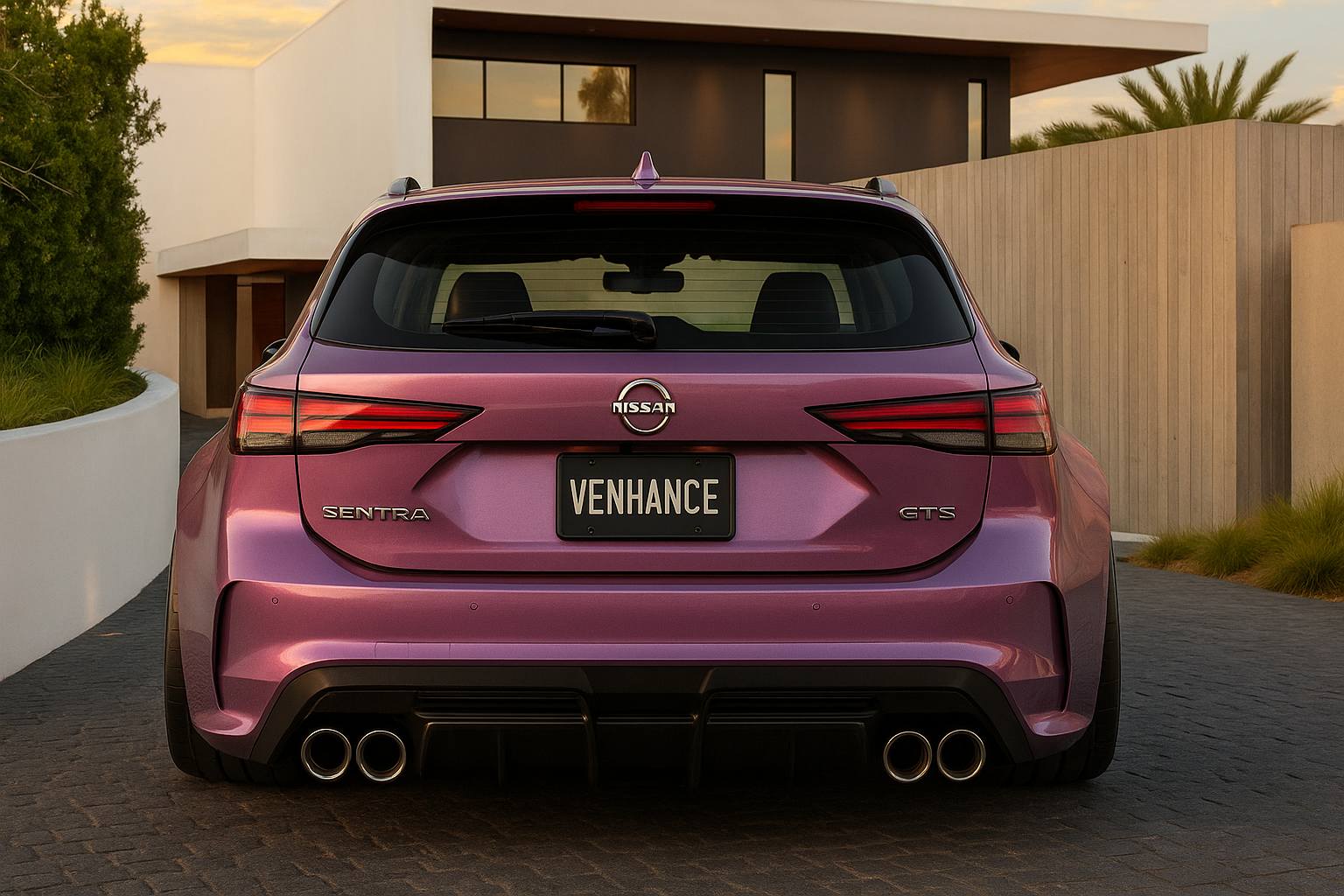 AI automotive art | The 2027 Nissan Sentra GTS VENHANCE Edition ...