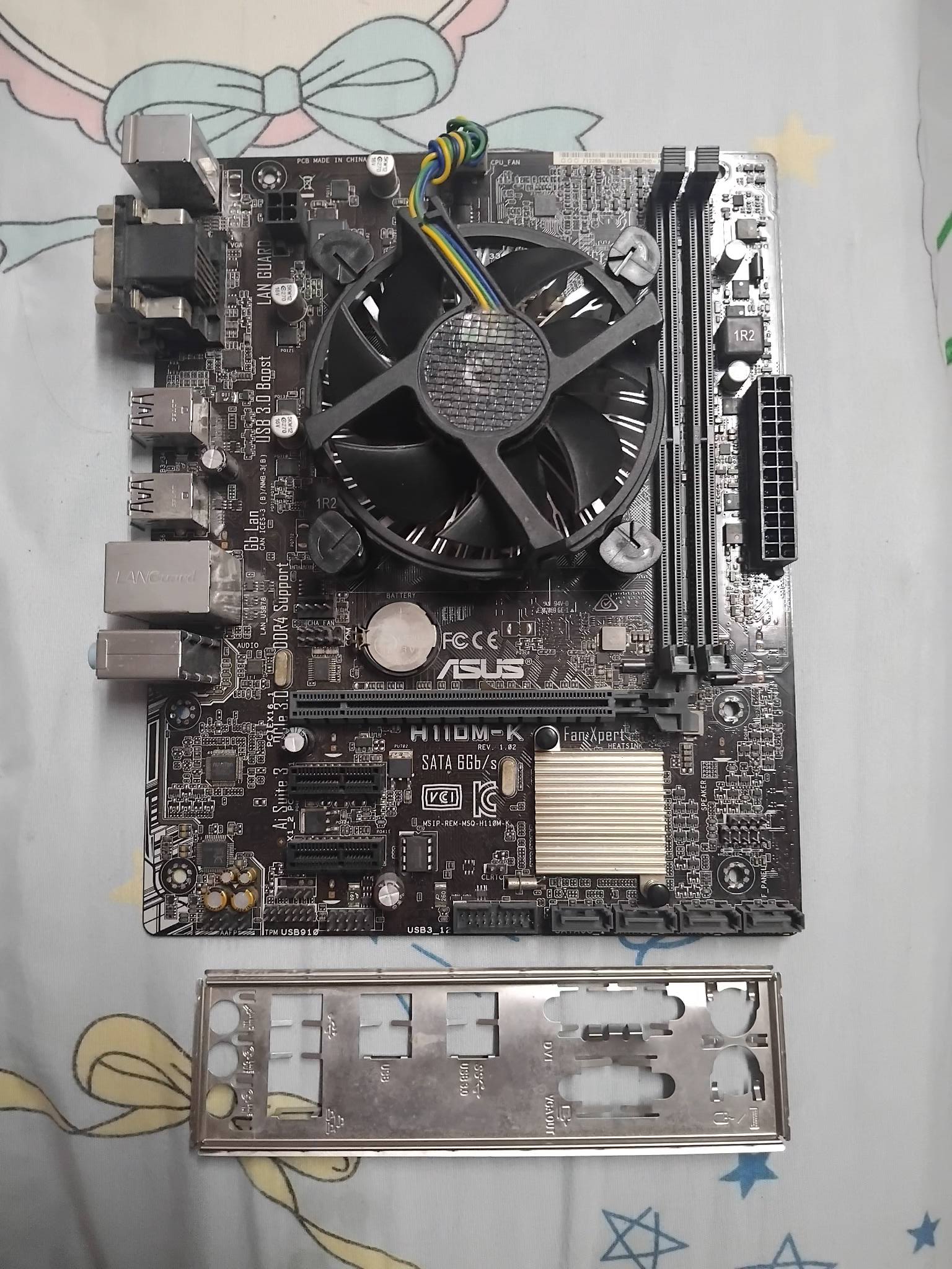 What is the price of an i5 6500 CPU with an H110m-k motherboard?