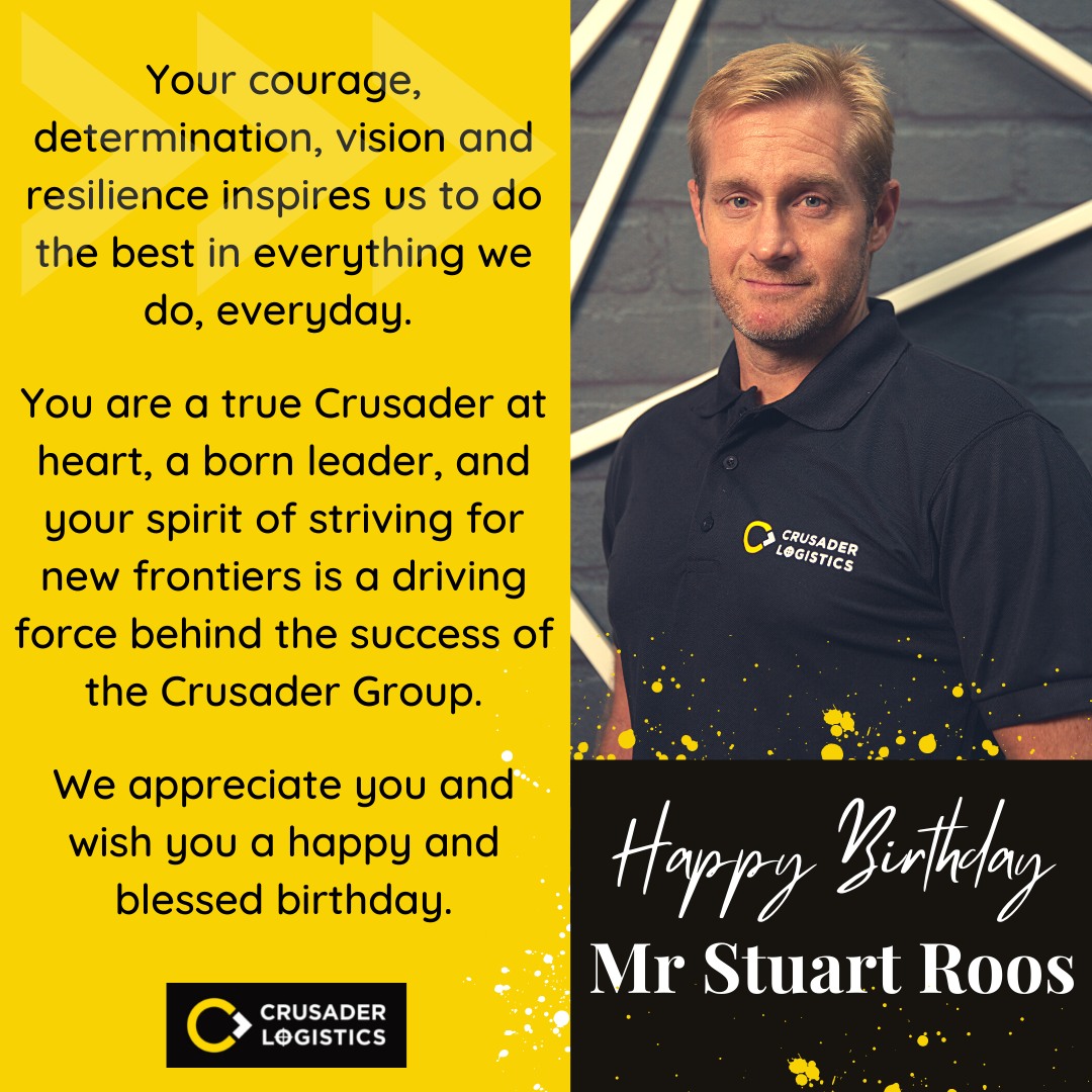 Happy Birthday to the Managing... - Crusader Logistics | Facebook