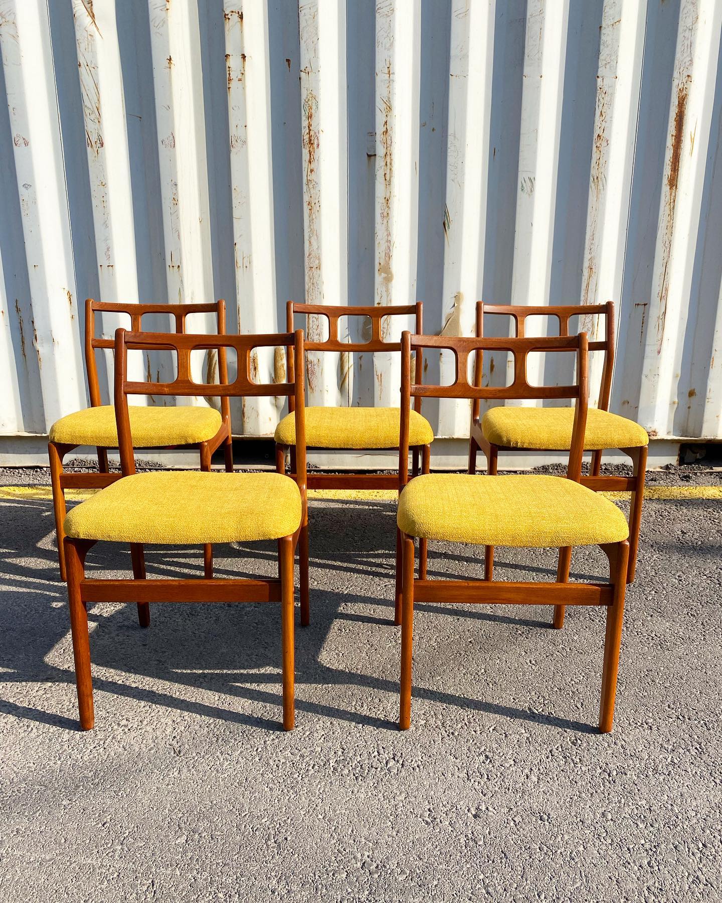 1960s Danish teakwood dining chairs by D-Scan