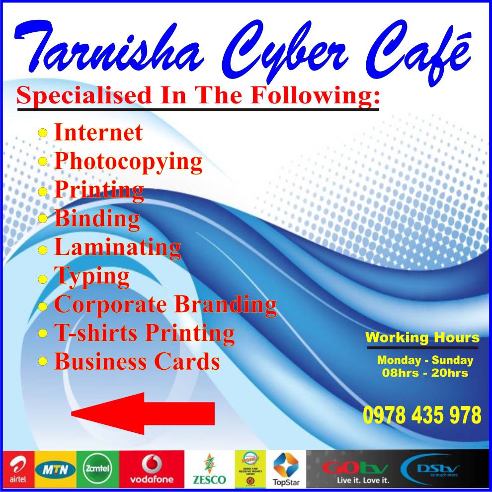 Tarnisha CYBER CAFE' | Lusaka