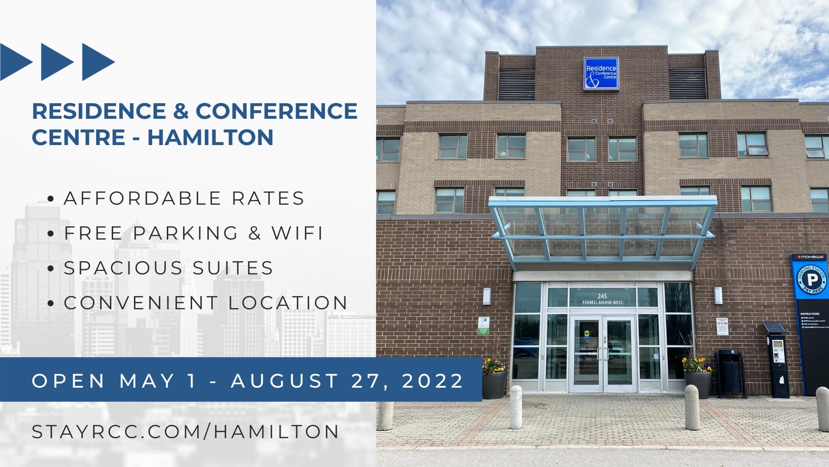 Residence & Conference Centre - Hamilton | Hamilton ON