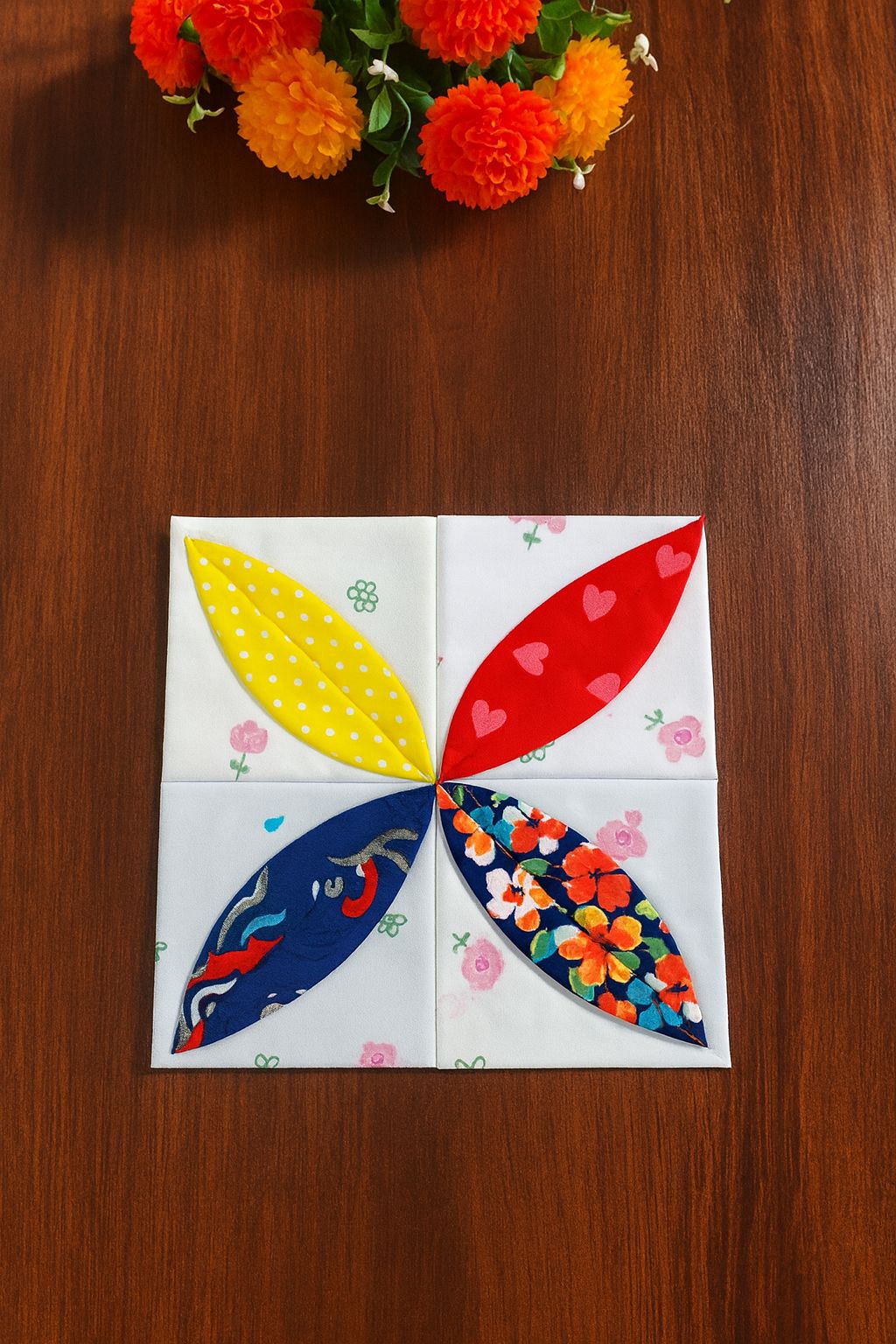 Indah - Flower Quilt Block ️ | Facebook