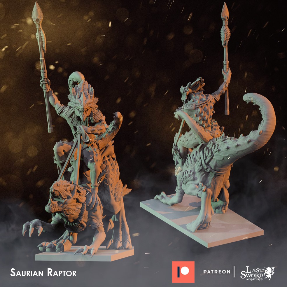 March preview: Saurian Raptor... - Last Sword Miniatures