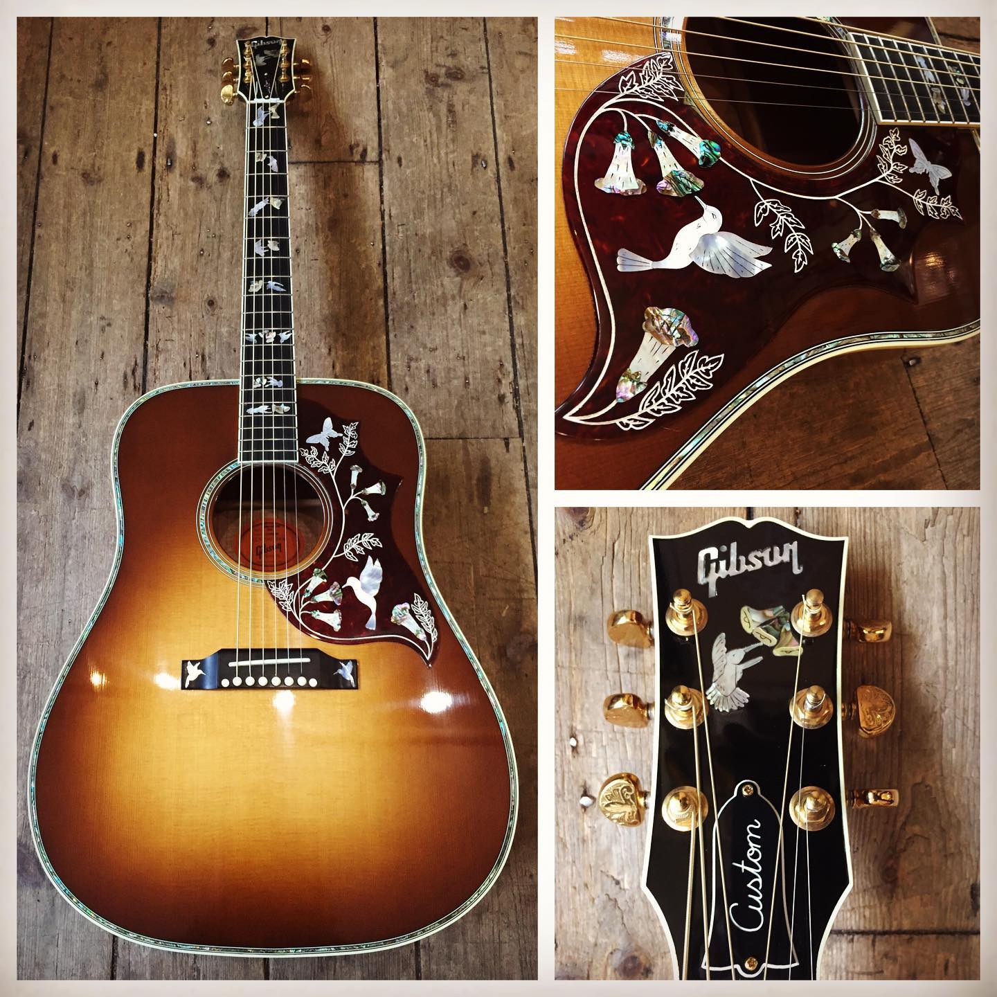 New - Here’s a stunning 2010 Gibson Custom Shop Hummingbird Custom KOA ...