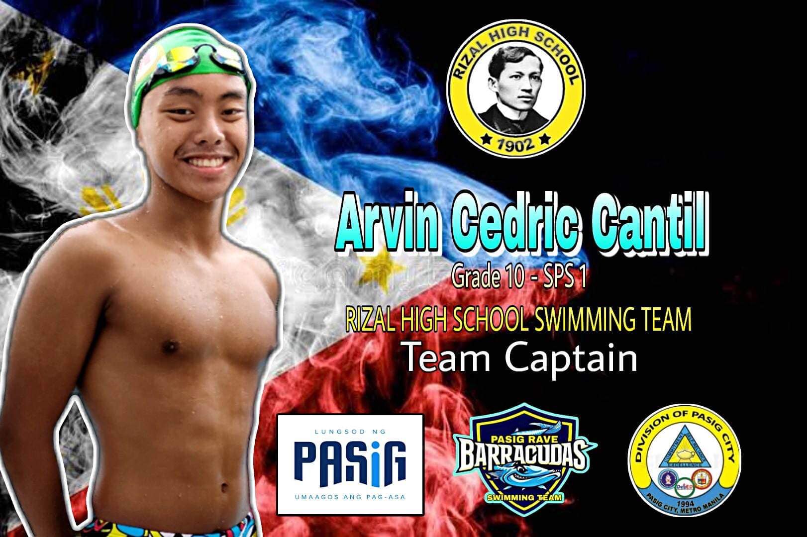 Swim - Arvin Cedric Cantil from Pasig Rave Barracudas headed by Coach ...