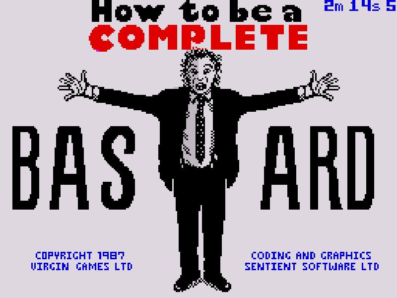 Playing How to be a Complete Bastard on the Sinclair ZX Spectrum
