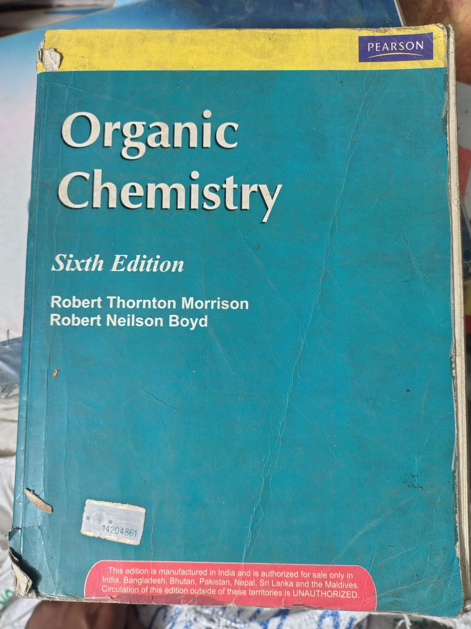 Organic chemistry by Morrison &Boyd