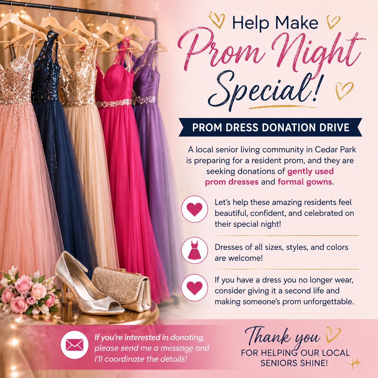 formal dresses cedar park Donate for Lake Prom Event fabric-group:linen