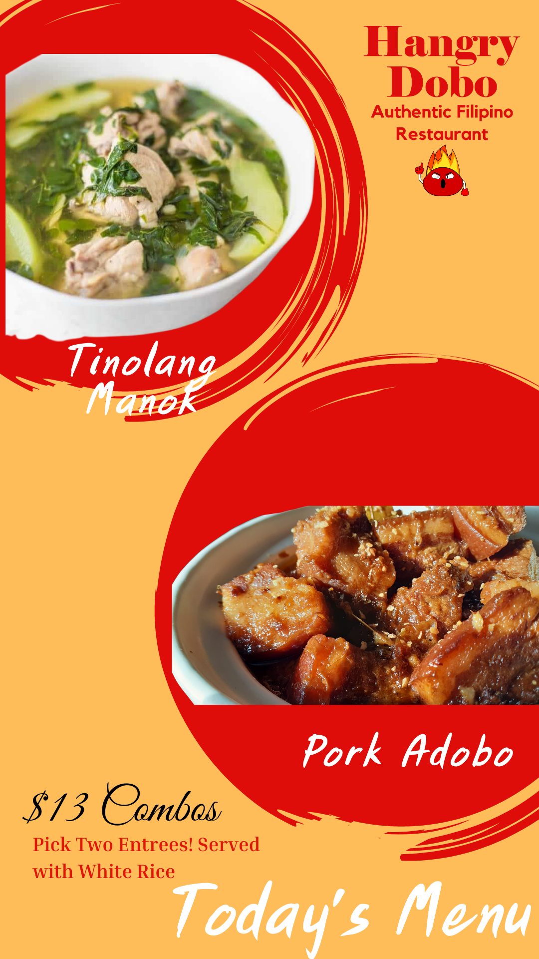 Hangry Dobo - Here's our menu for today! 🙂 | Facebook