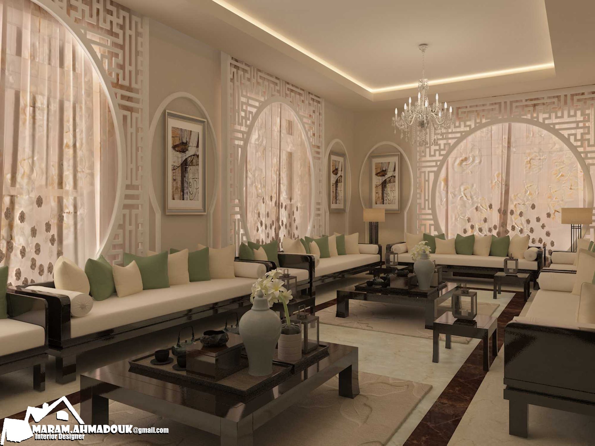 Ideas To Reality - Living Room designed by Maram Ideas To Reality Ideas ...