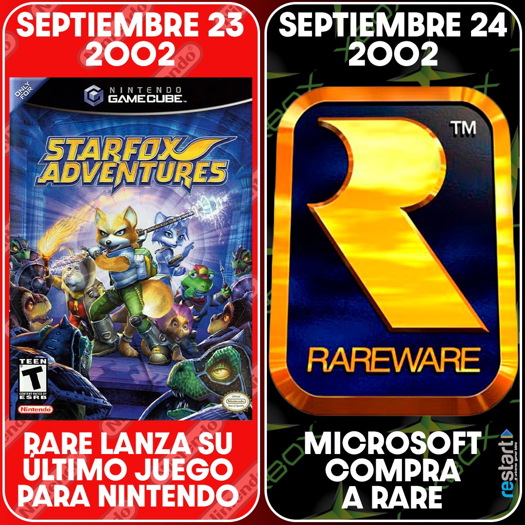 Restart - Esto pasó hace 20 años. #Rareware #Nintendo #Xbox #StarFox # ...