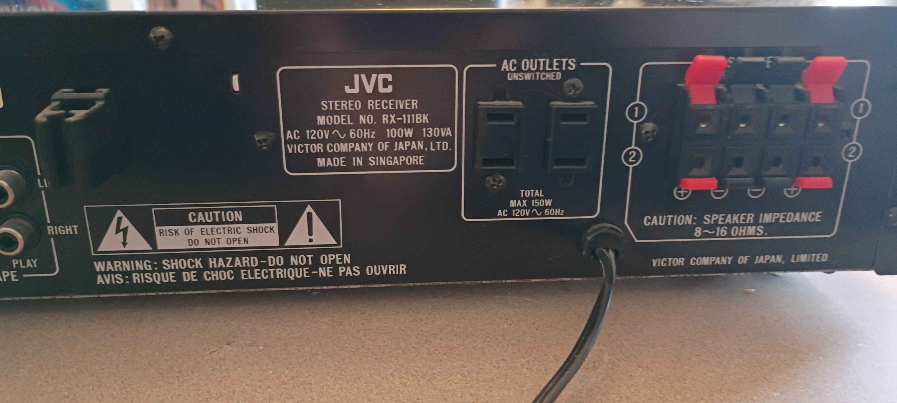 Vintage JVC Rx-111 Stereo Am/Fm Receiver - Pro Audio Equipment ...