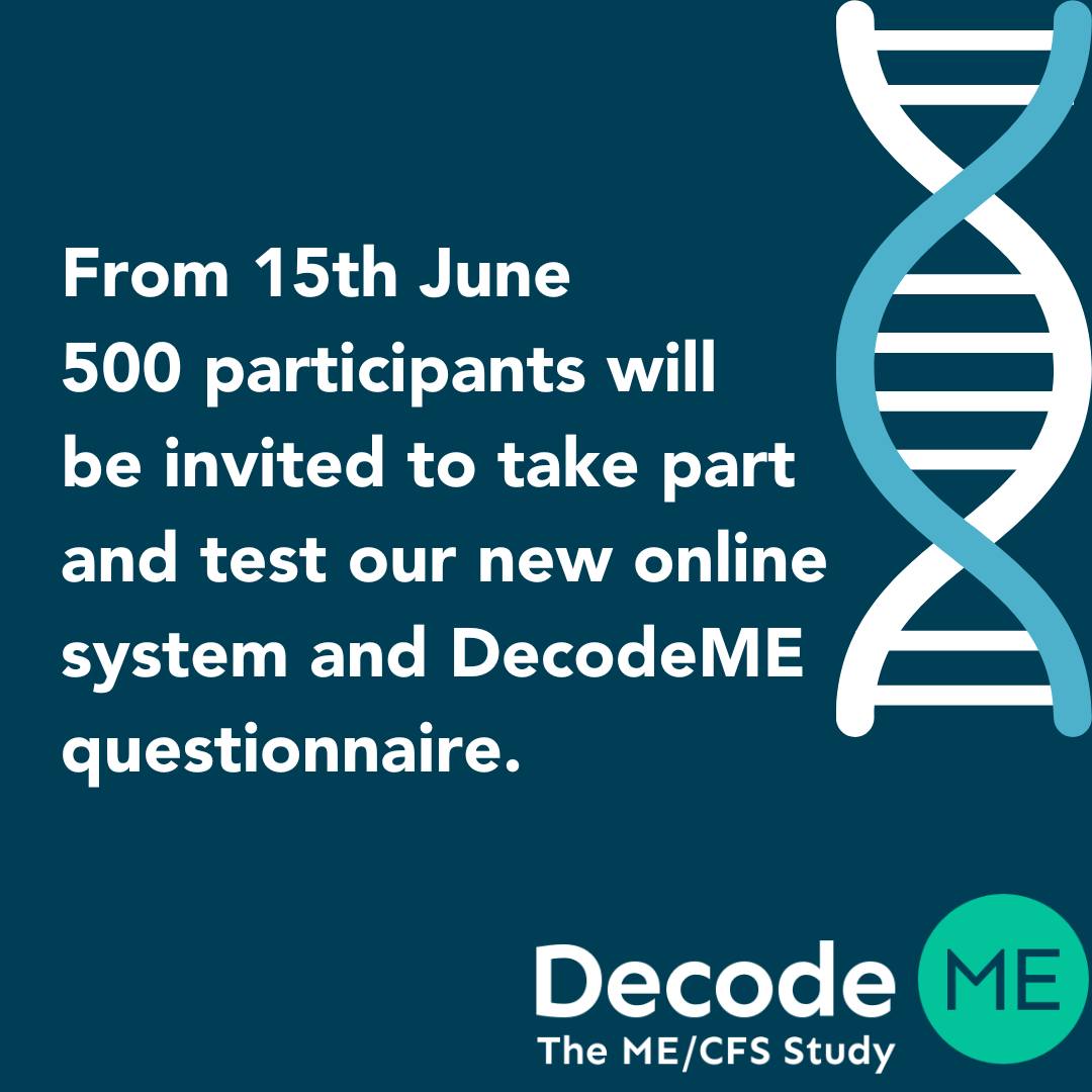 Decode ME Study - Good news! The next part of phase 1 of... | Facebook