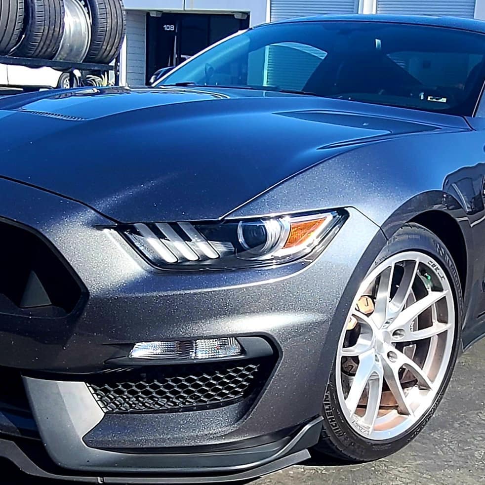 Curb rash repair on this Mustang... - All Metal Customs