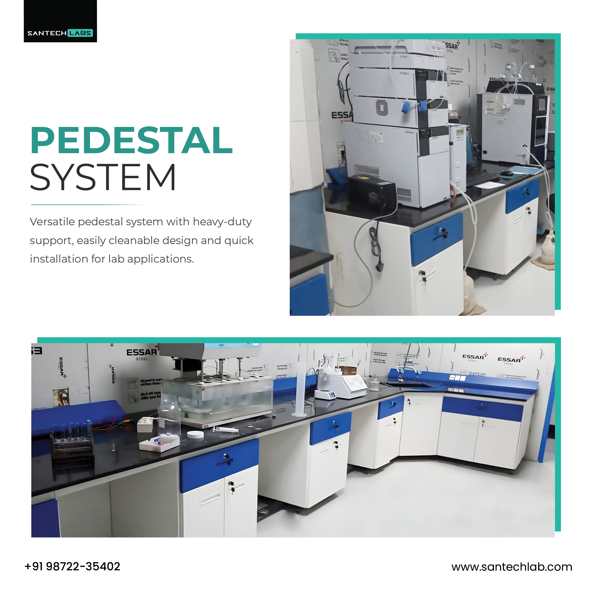 Santech - Upgrade your lab infrastructure with our Pedestal Systems ...