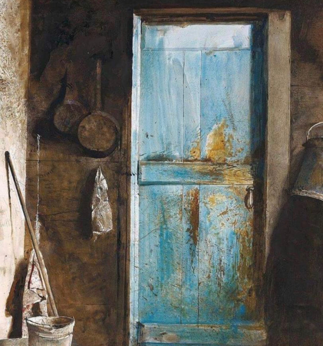 Andrew Wyeth's The Witch Door watercolor