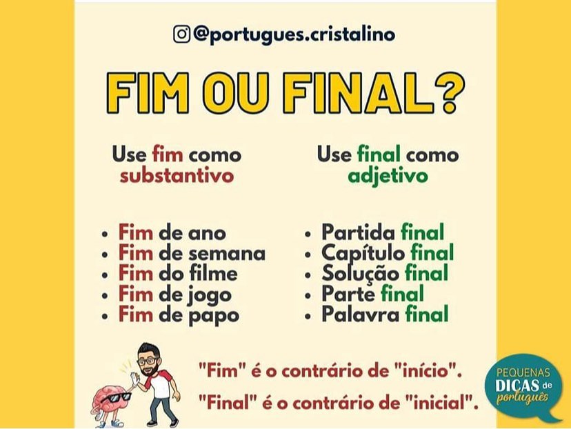 #dicasdeportuguês... - Pequenas Dicas de Português | Facebook
