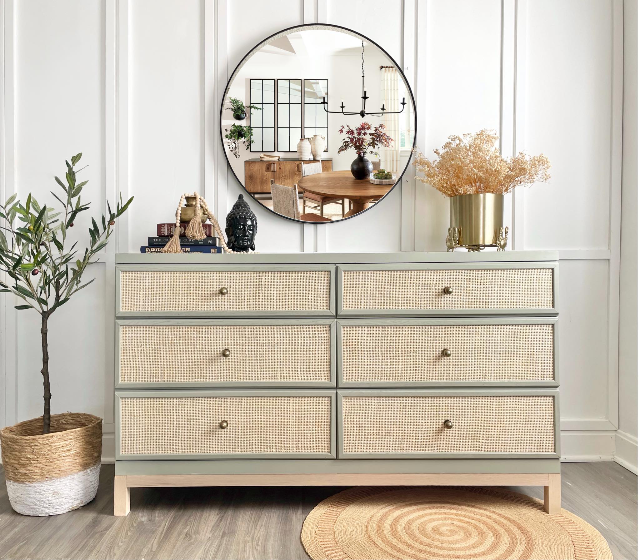 green rattan dresser Modern sage makeover with Bedroom dressers