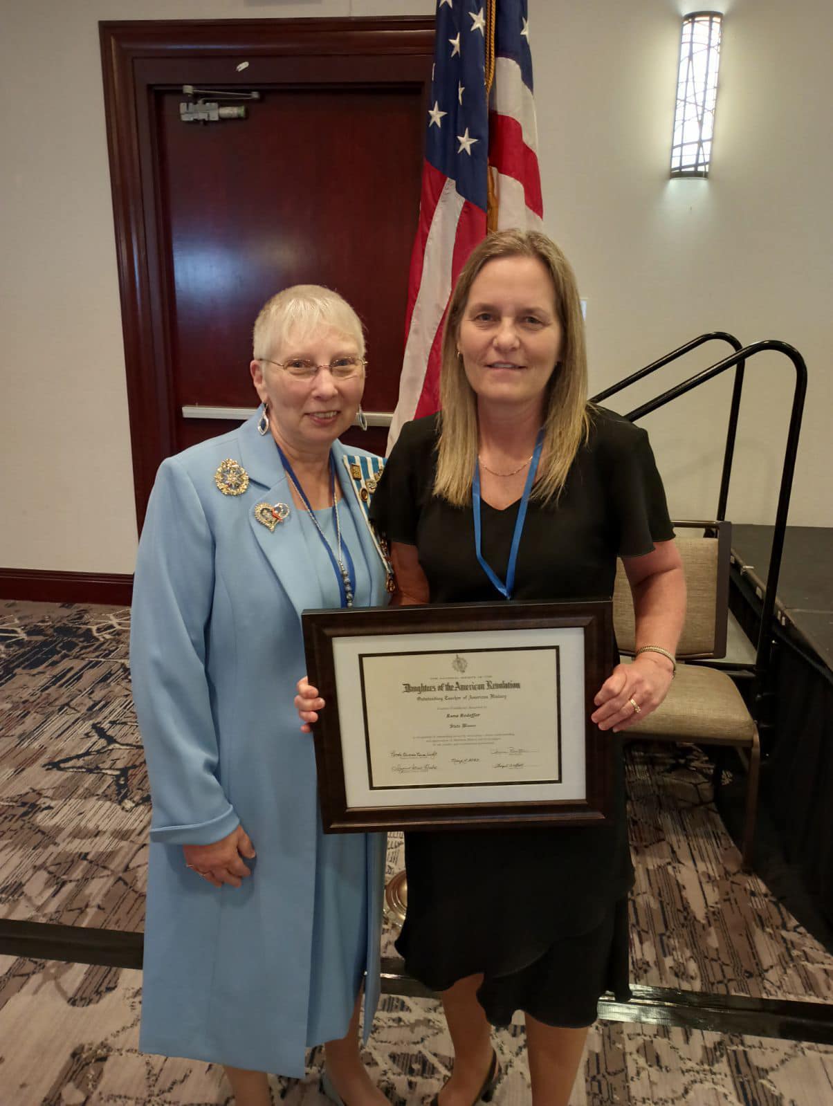 Knightstown - Mrs Rodeffer accepted her award for History Teacher of ...