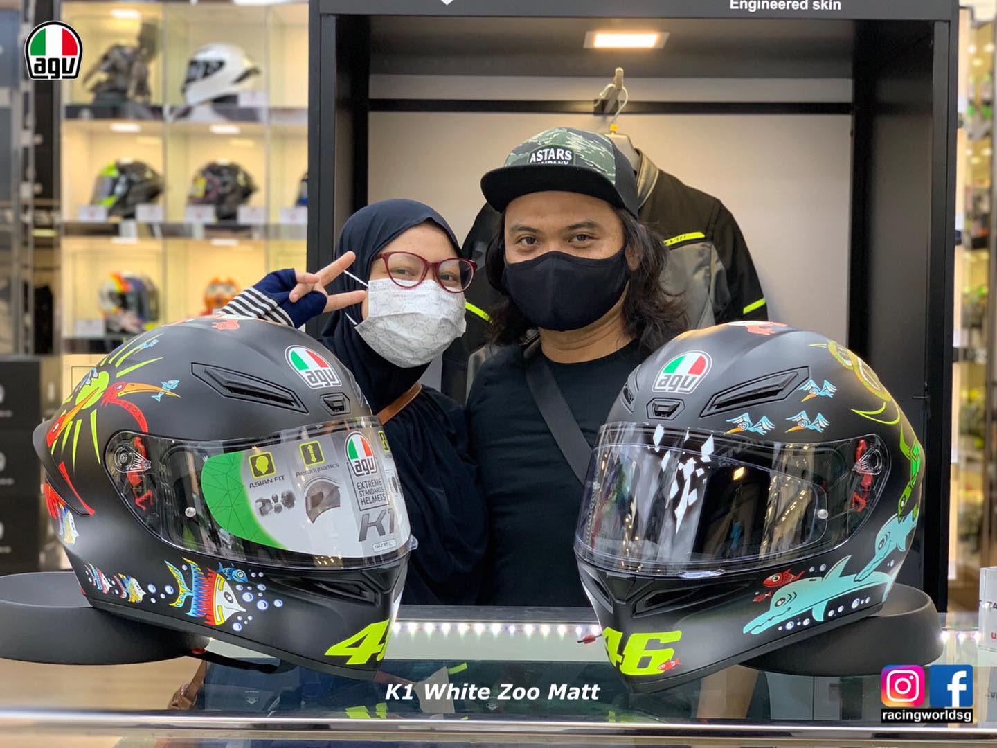 Thanks for the purchase. AGV K1 White Zoo Matt Helmet The AGV K1 