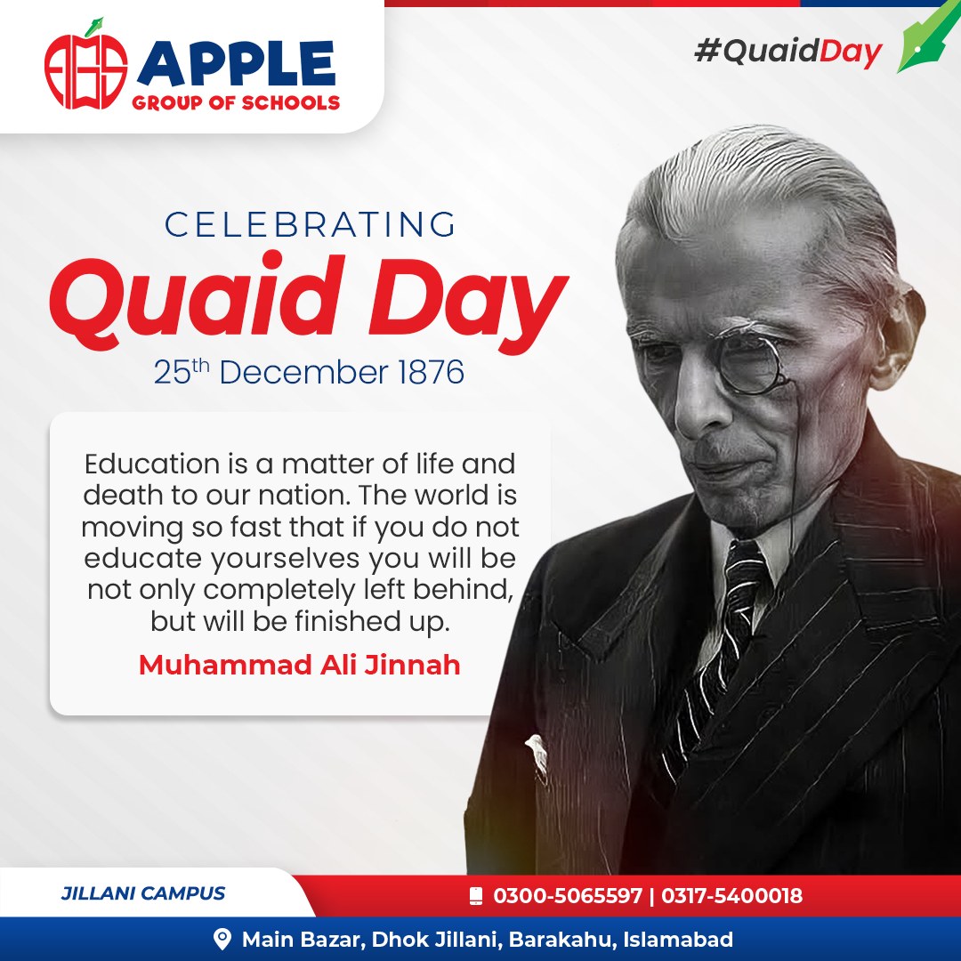 Apple - On this day, we honor the vision of Quaid-e-Azam Muhammad Ali ...