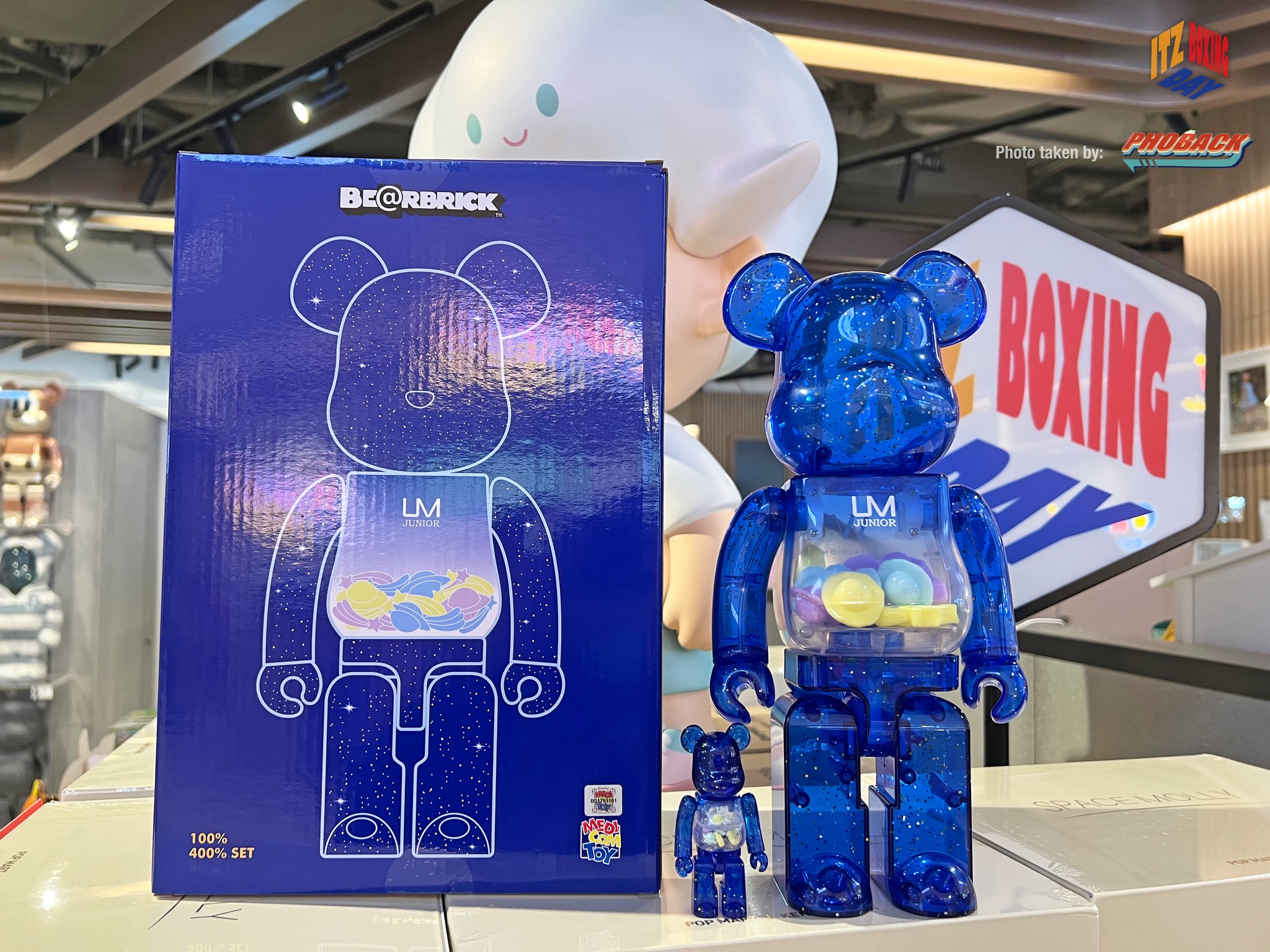 現貨?Bearbrick x UM Junior 100% & 400% Set Blue 歡迎查詢 