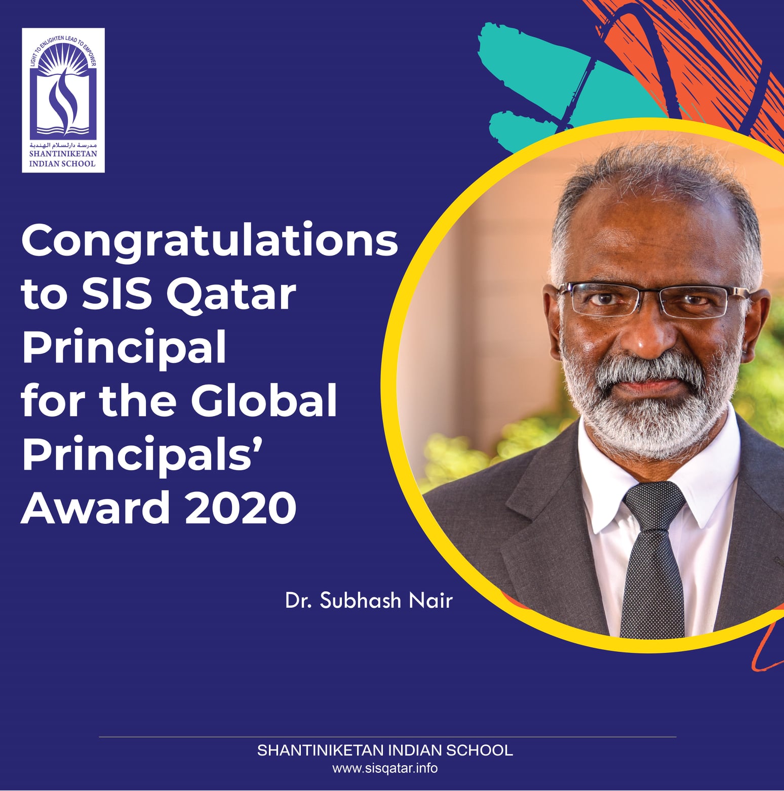 Dr. Subhash B. Nair Crowned... - Shantiniketan Indian School | Facebook