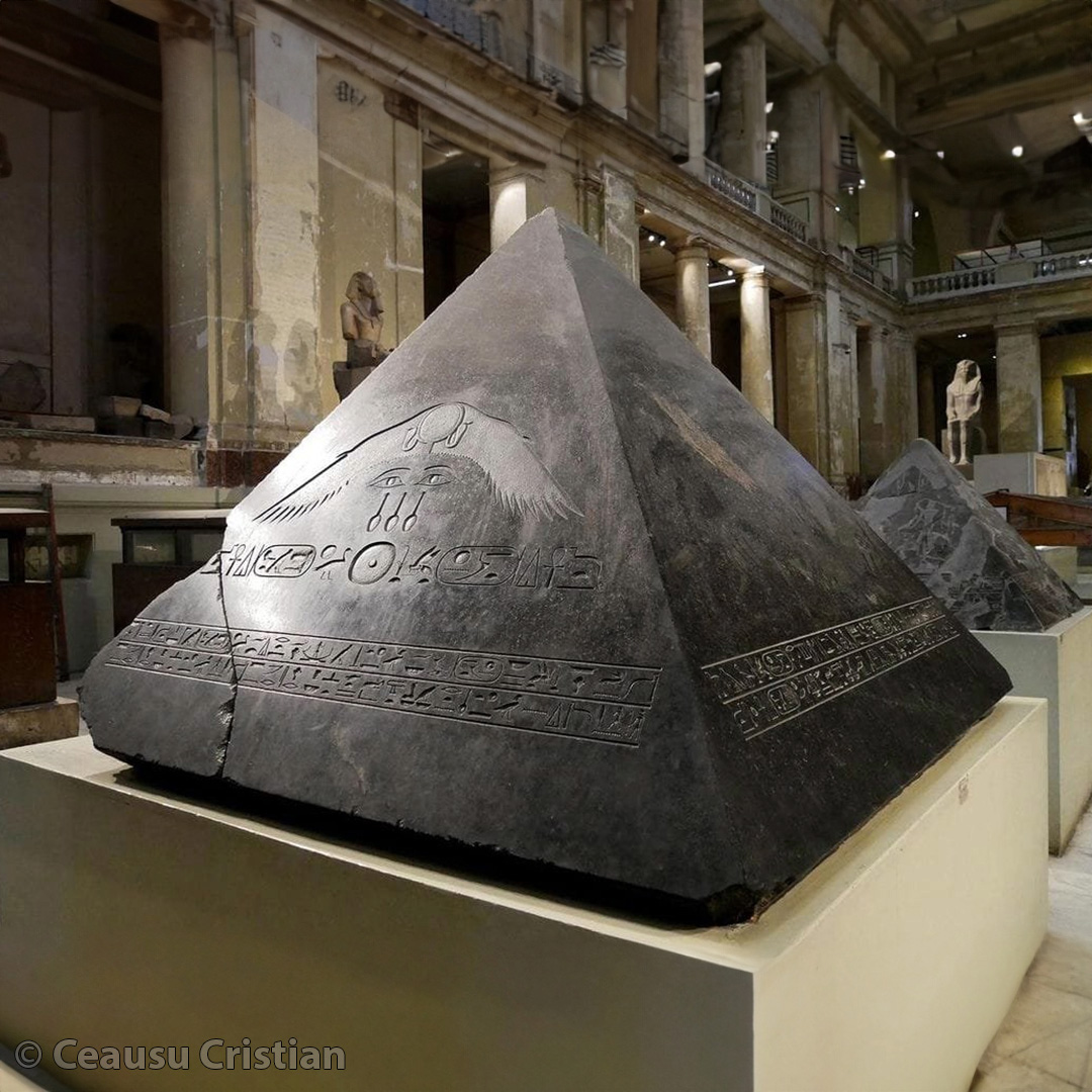The capstone of the Pyramid of Amenemhat III (1860 BC-1814 BC) and