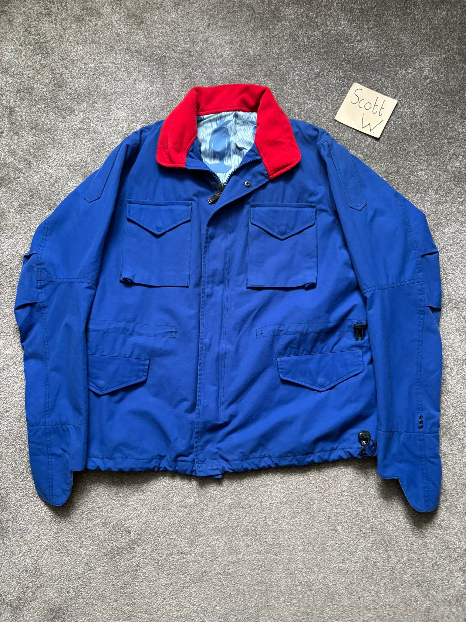 WTS Visvim PFD 3L Corduroy gore-tex jacket size 1 on tag width 20