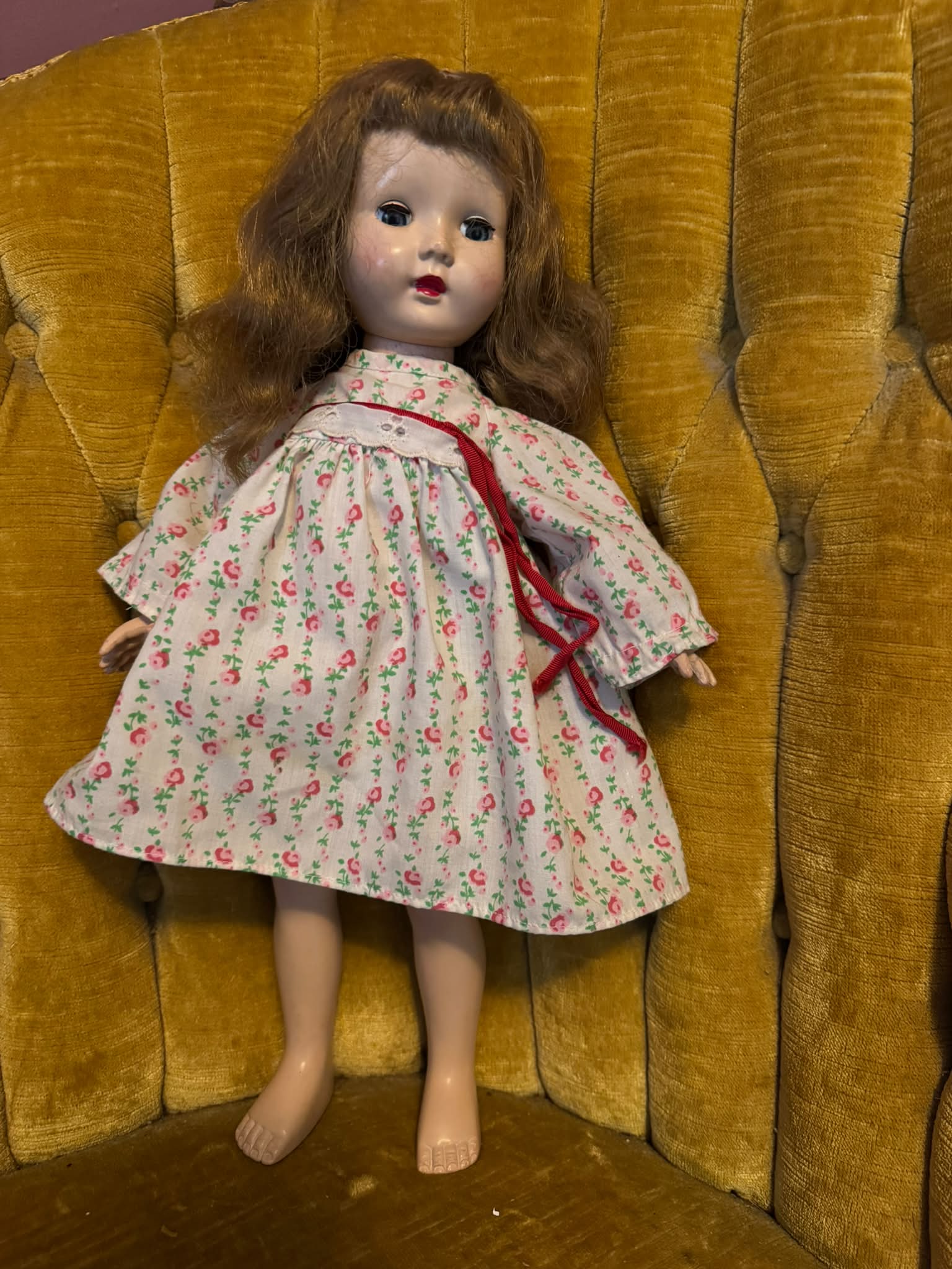 50年代 60年代 college doll 50年代 60年代 college doll Vintage doll from childhood, named