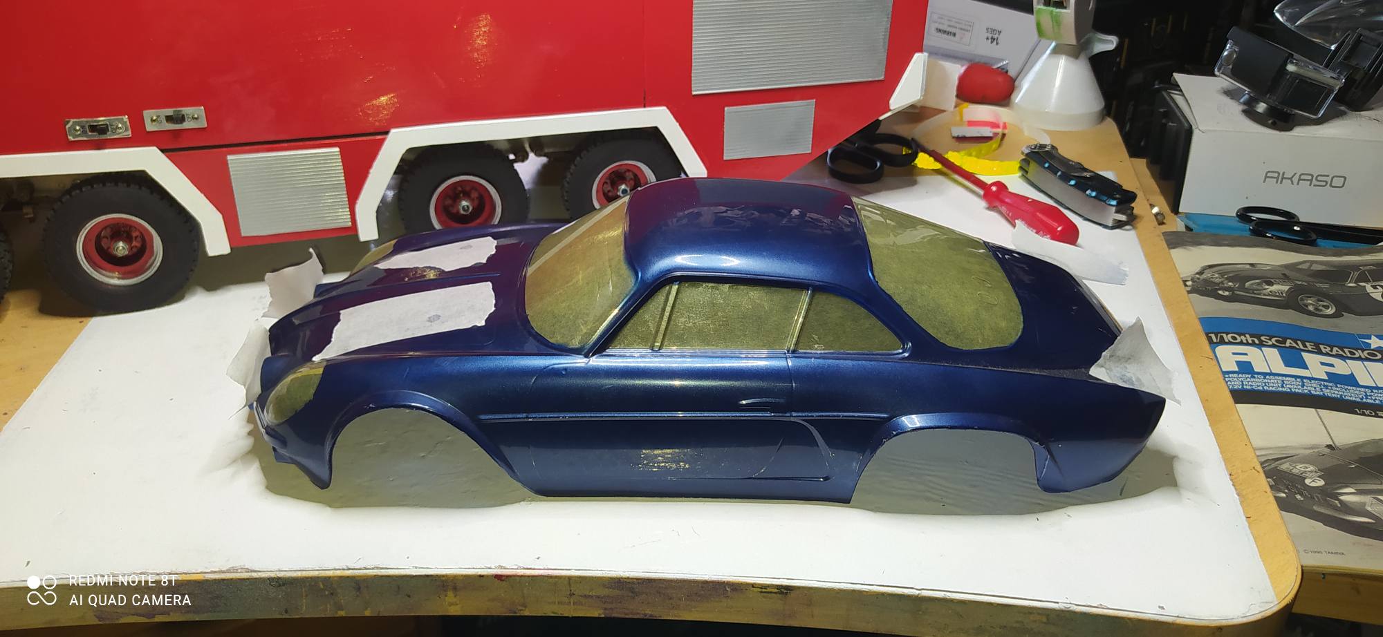 I finished the 1995 Tamiya M-02 Renault Alpine A110 today
