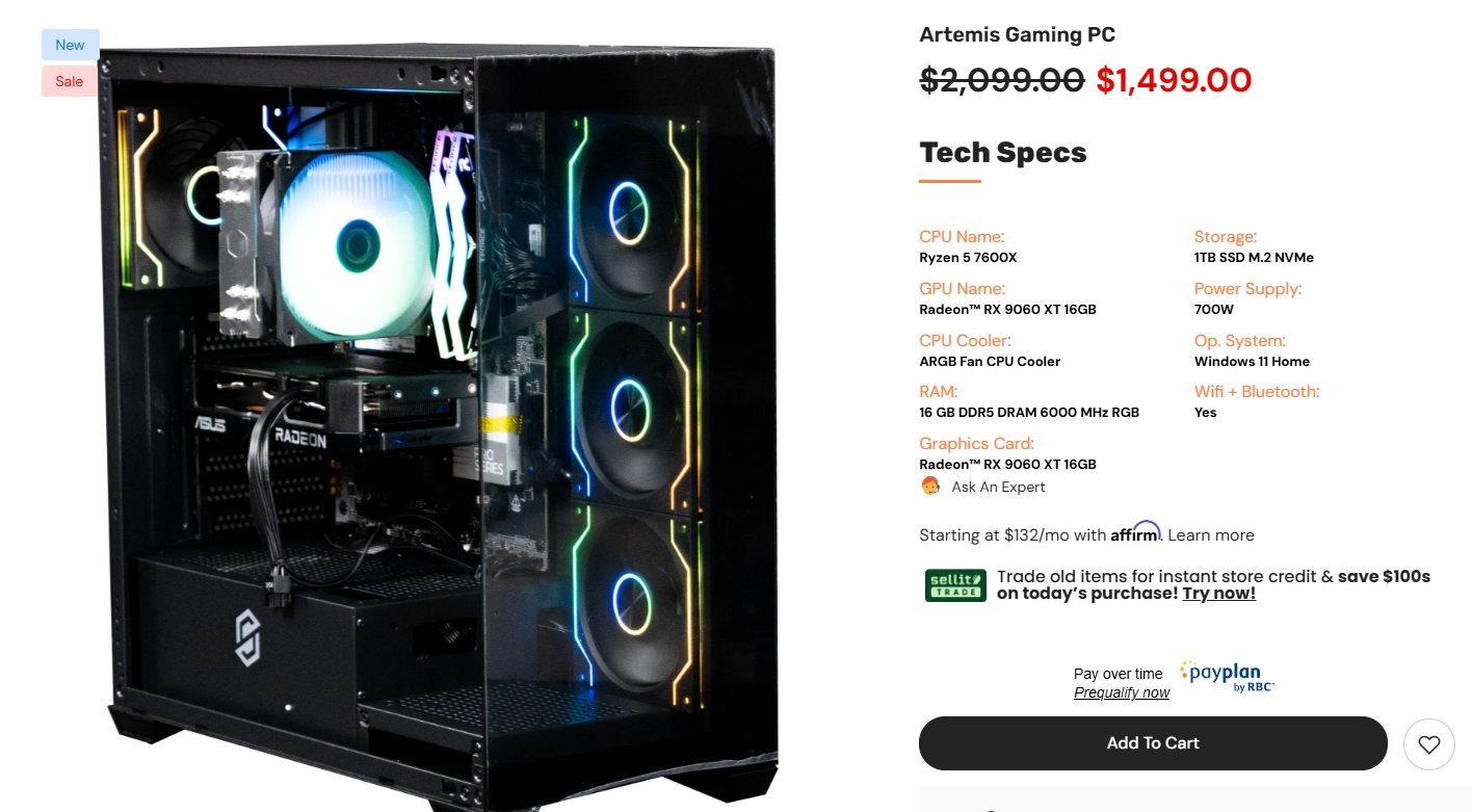Cyberpower PC build with i5 9400F and GTX 1660