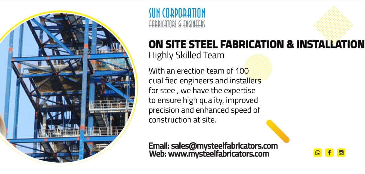 Sun - Structural Steel Fabrication and Erection Professional Erection ...