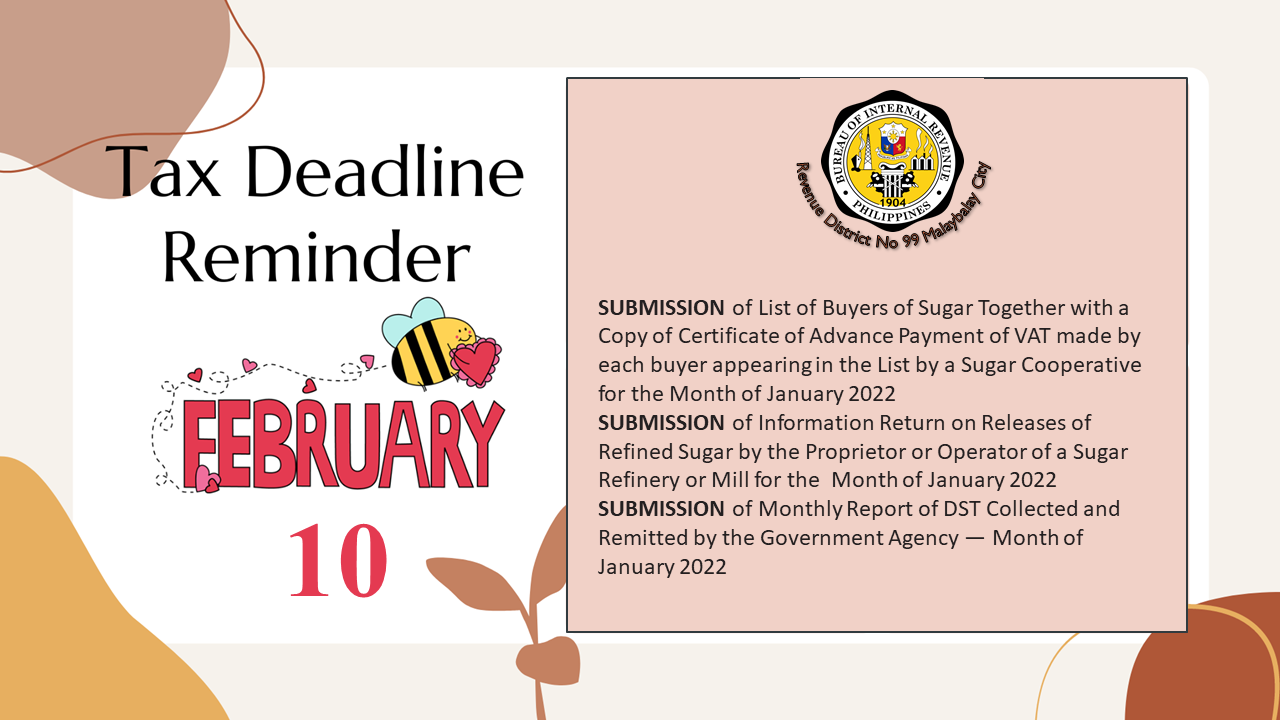 SUBMISSION of List of Buyers... - BIR RDO 99 Malaybalay City | Facebook