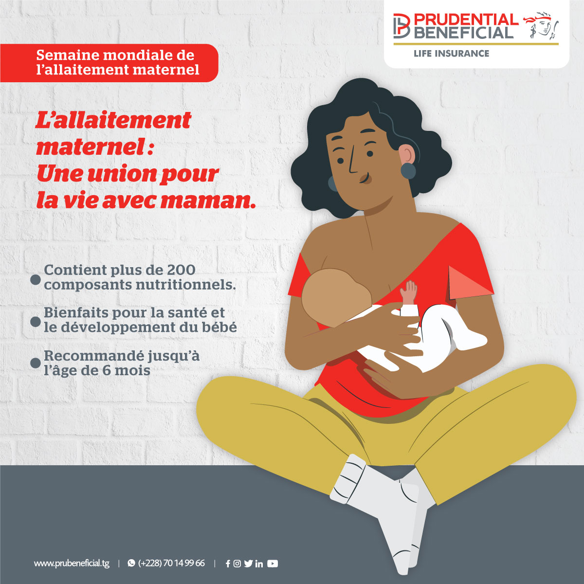 Prudential Beneficial Life Insurance Togo Nous Celebrons Cette Semaine L Allaitement Maternel Qu Est Ce C Est Cest L Alimentation D Un Nourrisson Ou D Un Enfant Via Le Sein De La Mere L Allaitement