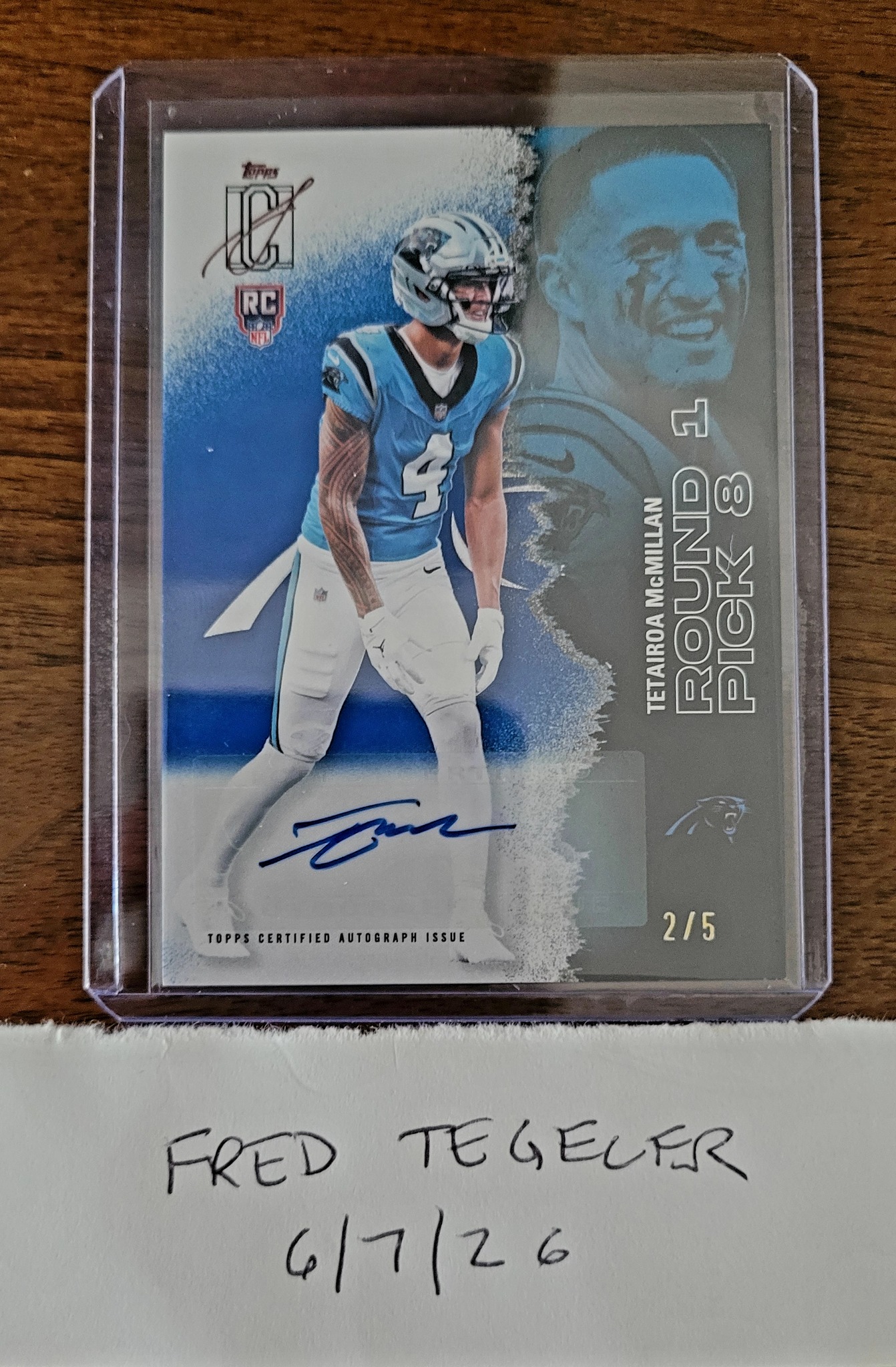 2025 Topps Signature Series Tetairoa McMillan Auto 2/5 for sale 