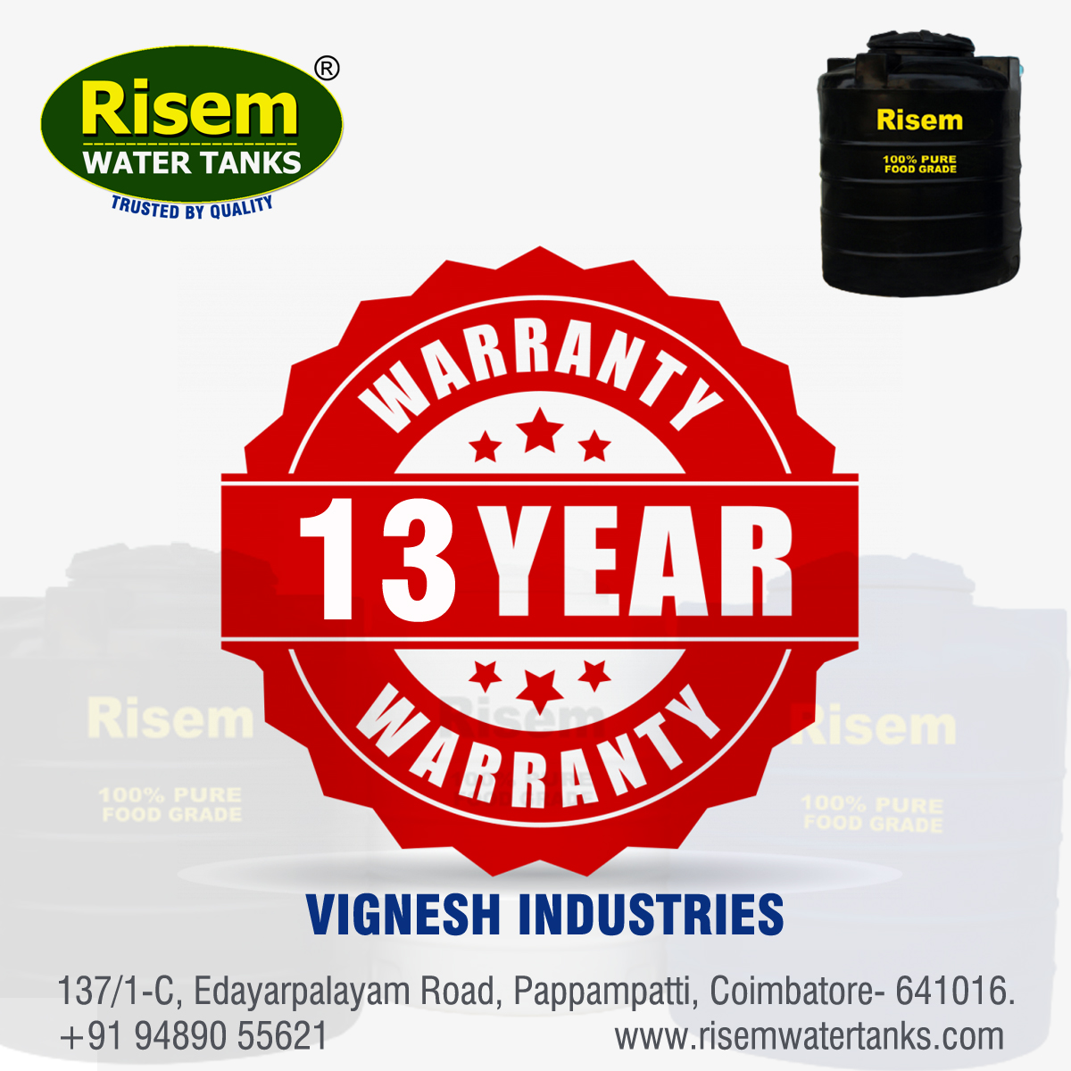 Risem Water Tanks Vignesh Industries... - Risem Water Tanks | Facebook