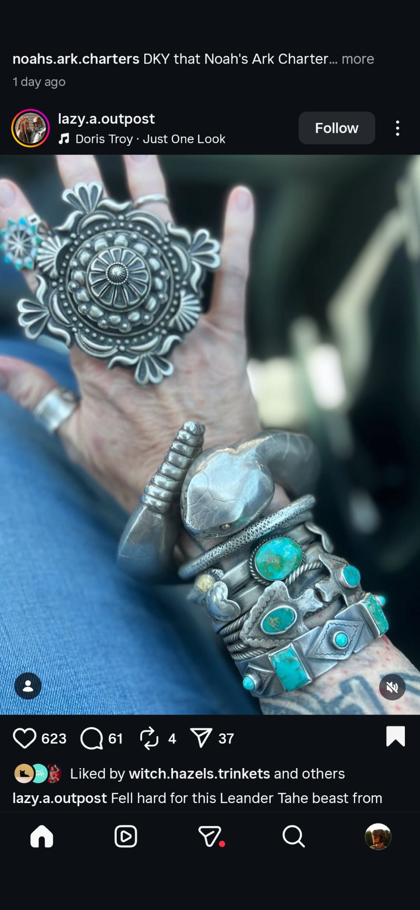 Where to find Leander Tahe rattlesnake cuff