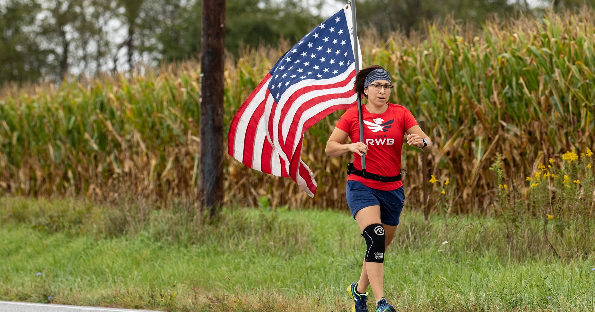 The #OldGloryRelay flag has... - Team Red, White & Blue
