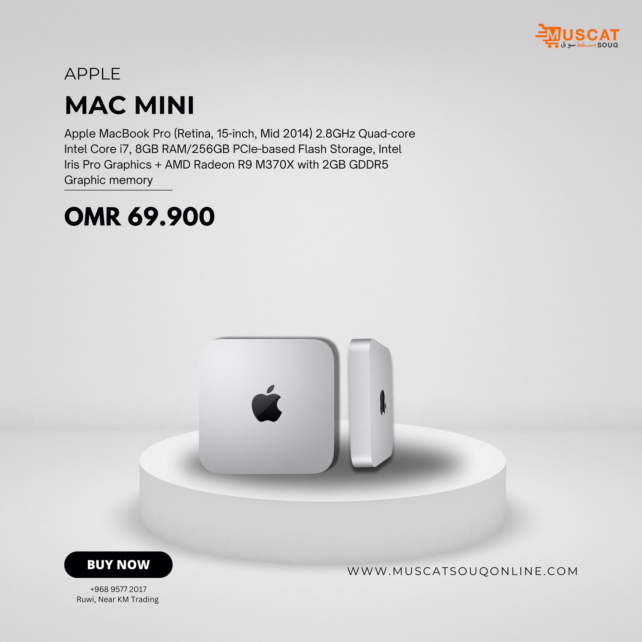 Macデスクトップ AppleMacMini(Late2014)CPU:I5-2.8Ghz-16GB