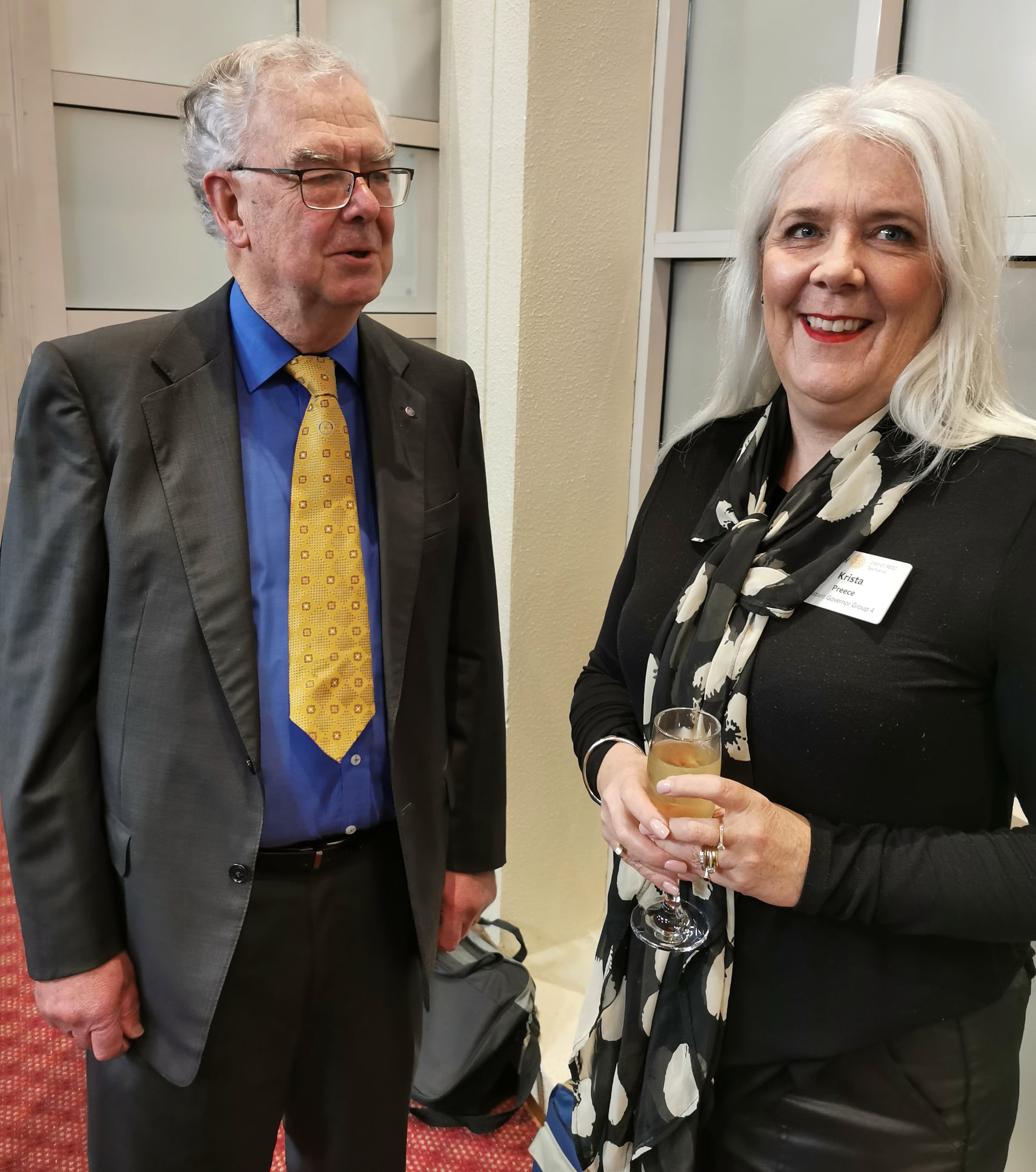 Rotary Tasmania - Ian Routley, with Assistant Governor Krista Preece at ...