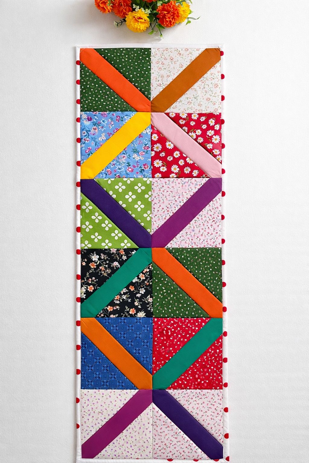 Indah - Quilt Block Table Runner Idea ️ | Facebook