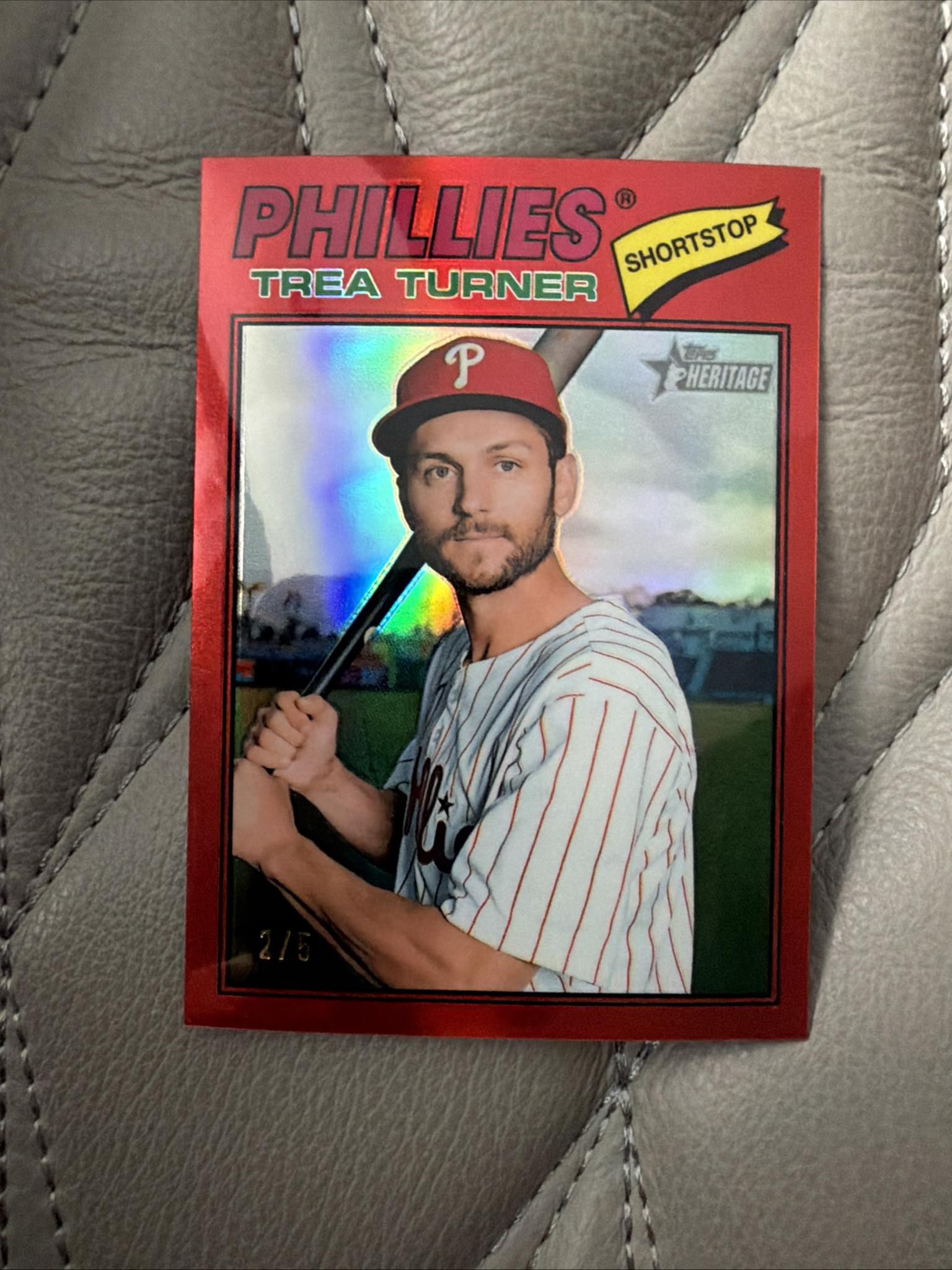 Son pulls rare Trea Turner autograph card